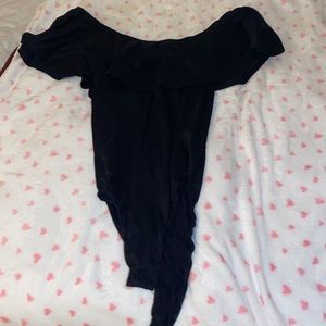 Off the shoulder body suit